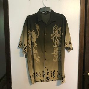 Asian inspired Button down